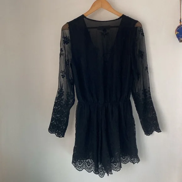 Zimmermann 1 (S) Lucia Silk Embroidered Romper - Picture 4 of 14